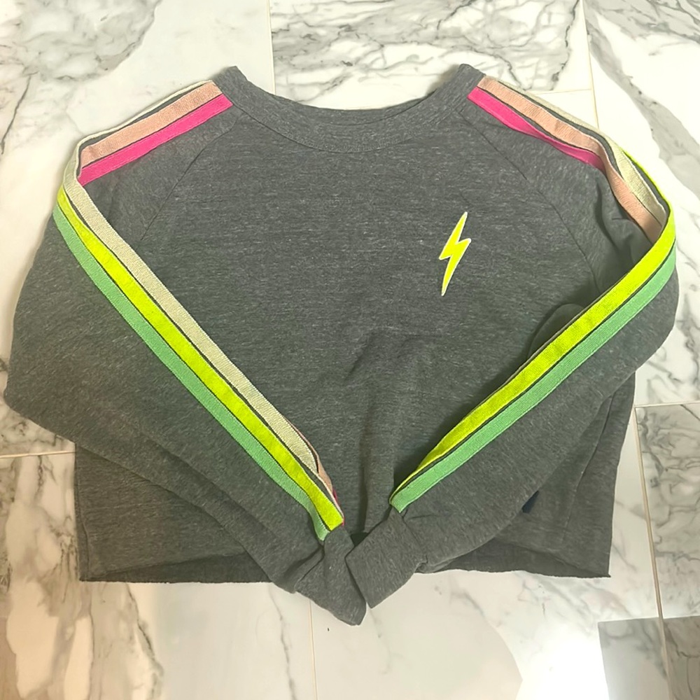 RARE cropped Aviator nation hoodie/crew neck!